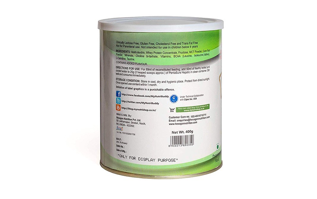 PentaSure Hepatic Creamy Vanilla Flavour   Container  400 grams